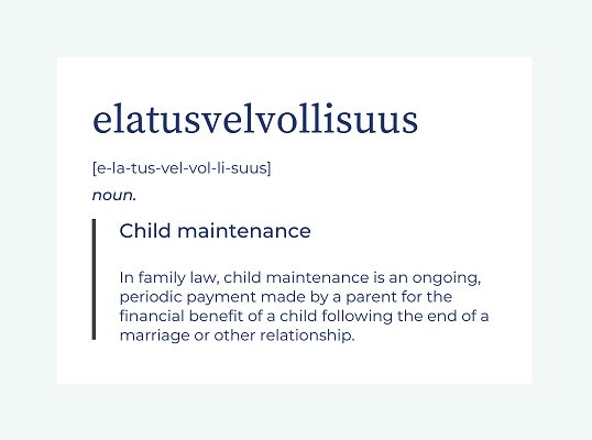 Elatusvelvollisuus